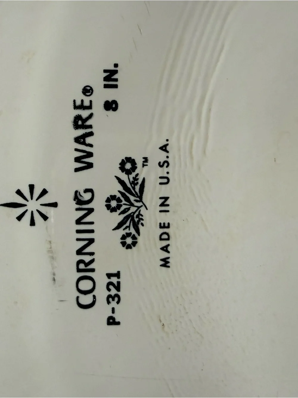 Vintage Corning Ware Blue Cornflower P-321 8” Casserole Dish USA